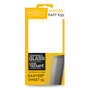 Verre Trempé Pour Konrow Easy K55 (Compatible Easy S55P 2021 et Sweet55 9H, 0.33mm) 011600-20