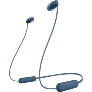 Sony WI-C100 Bluetooth Wireless In-Ear Headphones, BT 5.0, Remote Control, Blue EU DO1990222-20