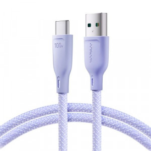 Joyroom USB Type-C Multi-Color Series Fast Charging and Data Cable, 100W, 1m, Purple (S-A34) DO155174-20
