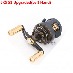 DEUKIO 11 + 1 roulements profil rond moulinet Baitcast moulinet moulage leurre léger pour la pêche à la truite de ruisseau main gauche / droite en option surclassement JKS 51 (main gauche) C0UPMN10567-20