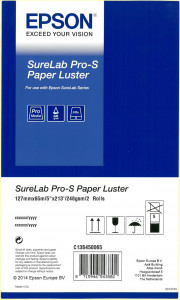 1x2 Epson SureLab Pro-S Paper BP Lustré 127 mm x 65 m 254 g 454883-20