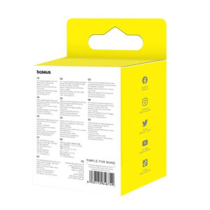 Baseus Car Mount Magnetic Car Phone Holder (Air Vent) 360 Degree with Cable clip, Silver (C40141201S13-00) DA449482-20