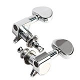 6pcs 3L3R Accordeur de Guitare Acoustique Cheville Mécanique Mécanique Pièces de Guitare Chrome C5G8P11751-20
