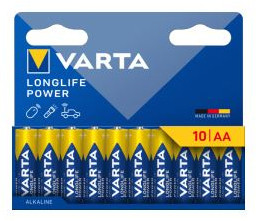 1x10 Varta Longlife Power Mignon AA LR 6 04906121761 116043-20