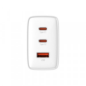 Baseus Travel Charger Cube Pro GaN Quick Charger C+C+U, 65W, White EU (P10152301213-00) DA2270994-20