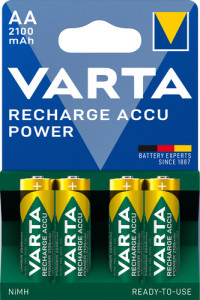 1x4 Varta Rechargeable Accu AA Ready2Use NiMH 2100 mAh Mignon 486906-20