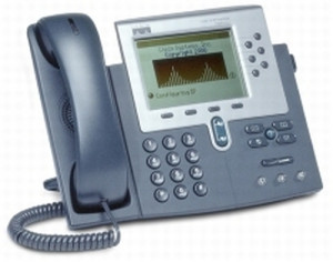 Cisco IP Phone 7960G VoIP phone 3-way call capability H.323, MGCP, SCCP, SIP silver, dark grey XI2135098G5651-20