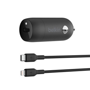 Belkin Chargeur de voiture 30W USB-C/Lightn. 1m CCA004bt1MBK-B5 790505-20