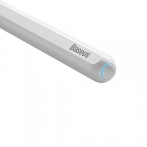 Baseus Tablet Tool Active Stylus Pen Wireless Charging with LED Indicator + Active Replaceable Tip for iPad, White (SXBC020002) DA2398409-20