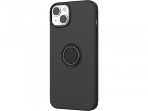 Novodio Coque en silicone pour iPhone 14 Plus avec support ring Noir IPHNVO0003-20