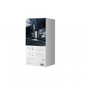 Baseus Car Tool Gentleman Style Vehicle-mounted Trash Can (with Bag 1 roll/30) Black (CRLJT-01) DA646603-20