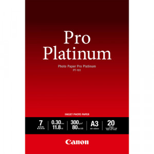 Canon PT-101 A 3, 20 feuilles Papier Photo Pro Platinum 300g 273196-20