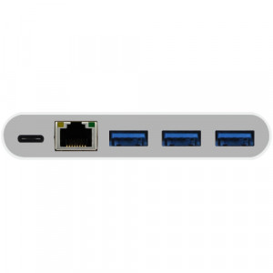 Macally UC3HUB3GBC Adaptateur USB-C vers USB-C / 3 x USB-A / RJ-45 ADPMAY0007-20