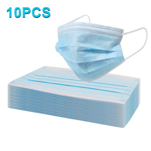 10 PCS Masque Jetable 3 couches Protection Respirant Antiviral Médecin Infirmière Masque Visage Médical SH47201283-20