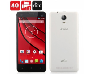JWD F50 Smartphone 4G / CPU Quad Core / Android 4.4 / 1Go de RAM / Écran 5 pouces 1280x720 / 8Go de mémoire interne / NFC / Double SIM / Blanc* CJ5652-20