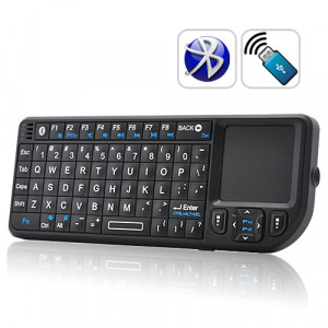 Mini Clavier QWERTY Bluetooth avec Touchpad et pointeur laser MCQBTTPL01-20