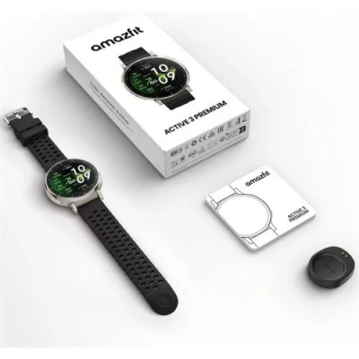 Amazfit Active 3 Premium NFC, 45mm with Silicon Band, Gold Black EU W2558GL1N DM11900420-20