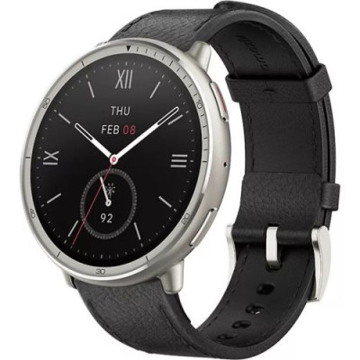 Amazfit Active 2 NFC, 43,9mm with Leather Strap, Black EU W2433EU1N DM8900298-20