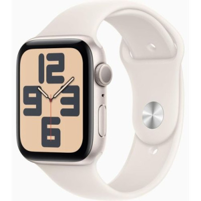 Apple Watch SE (2024) GPS 44mm Starlight Alu Case, Starlight Sport Strap M/L EU MXEV3 DP20300952-20