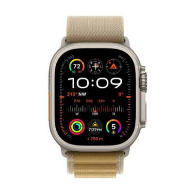 Apple Watch Ultra 2 GPS + Cellular 49mm Titanium Case with Olive Alpine Loop Small EU MREX3 DP58900949-20