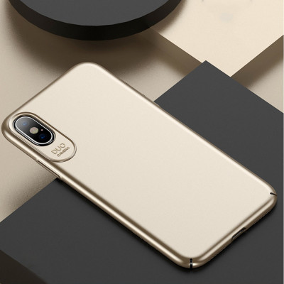 USAMS Jay Series pour iPhone X / XS PC peinture à l'huile surface antichoc étui de protection (or) SU078J66-20