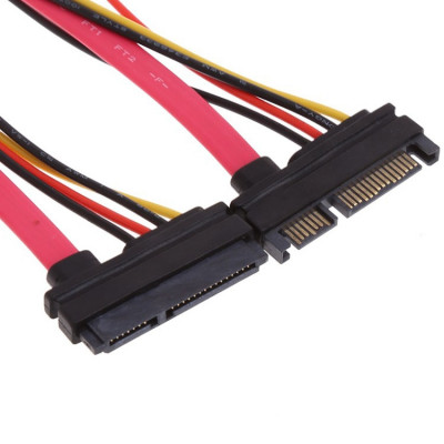 Câble d'alimentation 15 + 7 Pin Serial ATA Male vers Femellle 26cm CA157PSATA02-20