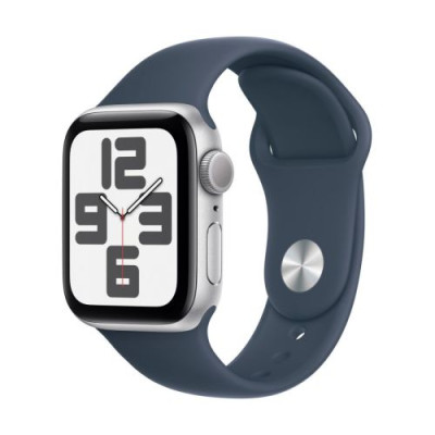 Apple Watch SE (2024) GPS 40mm Silver Alu Case, Denim Sport Strap S/M EU MXEC3 DP18500254-20