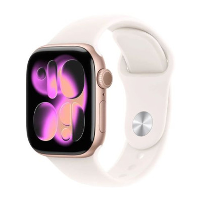 Apple Watch Series 11 (2025) GPS 42mm Rose Gold Alu Case, Light Blush Sport Band S/M EU MEU04 ONLY BOX DAMAGE DP29700717-20
