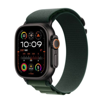 Apple Watch Ultra 2 GPS + Cellular 49mm Titanium case with Alpine Band Dark Green EU MX4R3 DP63900796-20