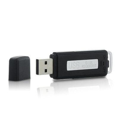 Clé USB audio espion enregistreur 75h, 4Go Noir CUAEEN02-20