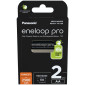 1x2 Panasonic Eneloop Pro Mignon 2500mAh AA Ni-MH    BK-3HCDE/2BE