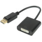 DisplayPort Male to DVI 24 + 5 adaptateur femelle, longueur de câble: 12cm (noir)