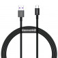 Baseus Superior Series CATYS-01 66W USB to USB-C / Type-C Interface Fast Charging Data Cable, Cable Length:1m(Black)