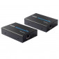 HDMI Extender (Receiver & Sender) sur un seul câble UTP CAT5e / 6, distance de transmission: 120 m (noir)