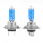 Phare de voiture halogène H7, lumière blanche de 2400 lumens, 12V / 100W 6000K