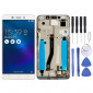Écran LCD et numériseur complet avec cadre pour Asus ZenFone 3 Laser ZC551KL Z01BDC (blanc)