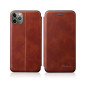 Pour iPhone 13 Tension intégrée Texture rétro TPU magnétique TPU + PU en cuir avec fente et support de carte (brun)