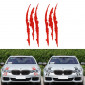 2 PCS réfléchissant autocollant de voiture Monster Scratch Stripe griffe marques auto auto phare décoration vinyle autocollant autocollants de voiture, taille: 40X12cm