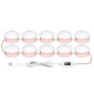 Miroir de maquillage à LED Miroir Beauté avant Remplissage Lampe Sensation de balayage de la main, source d'alimentation: 10 ampoules