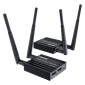 Amplificateur de signal d'extension HDMI sans fil 200 m, émetteur + récepteur (noir)