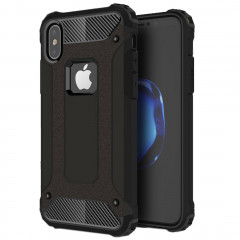 Pour iPhone X Magic Armour TPU + boîtier combiné pour PC (noir)