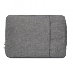 15.4 pouces Universal Fashion Soft Laptop Denim Bags Portable Zipper Sacoche pour ordinateur portable pour ordinateur portable pour MacBook Air / Pro, Lenovo et autres ordinateurs portables, taille: 39.2x28.5x2cm (Gris)
