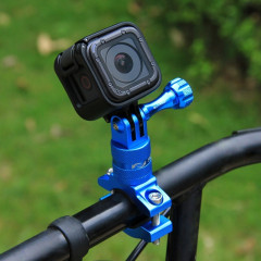 PULUZ Tour de guidage en aluminium à 360 degrés en alliage de guidon avec vis pour GoPro HERO5 Session / 5/4 Session / 4/3 + / 3/2/1, Xiaoyi Sport Camera (Blue)