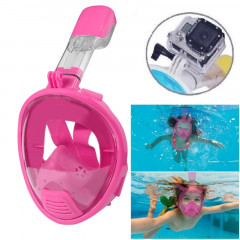 Équipement de plongée pour enfants Full Face Design Masque de plongée pour GoPro HERO4 / 3 + / 3/2/1 (Rose)
