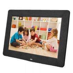 13 pouces 1024 x 768/16: 9 Cadre photo numérique à suspension large à LED avec support et télécommande, support SD / MicroSD / MMC / MS / XD / disque flash USB (noir)