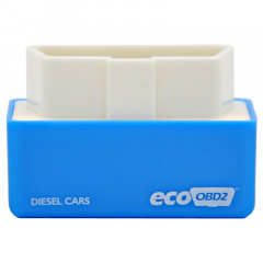 Super Mini EcoOBDII Boîte de réglage de puce et de puce pour voitures diesel, carburant inférieur et émission réduite (Bleu)