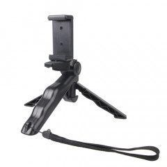 Prise de main portative / mini trépied Stadicam Curve avec clip droit pour GoPro HERO 4/3 / 3+ / SJ4000 / SJ5000 / SJ6000 Sports DV / Appareil photo numérique / iPhone, Galaxy et autres téléphones portables (noir)