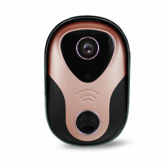 163Eye L1-NJ Smart Visual WIFI 1.3MP Réseau HD Interphone Sonnette, Soutien Micro SD Carte et Vision Nocturne (Or Rose)