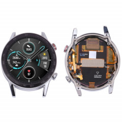 Écran LCD et numériseur assemblage complet avec cadre pour l'honneur montre magique 2 mns-b19 46mm (argent)
