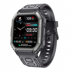 Montre intelligente de sport podomètre étanche KR06, prise en charge de la fréquence cardiaque/surveillance de la pression artérielle/appel BT (noir)